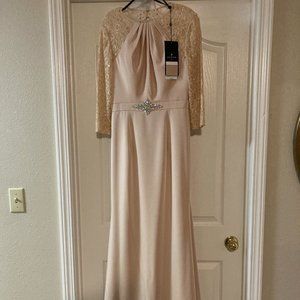 Rose long formal dress by Alyce, Paris, size 4